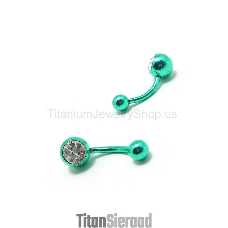 Mini Titanium Ingelegde Diamanten Oorbellen