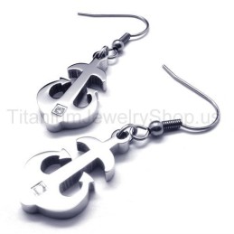 Zilveren Titanium Ankeroorbellen