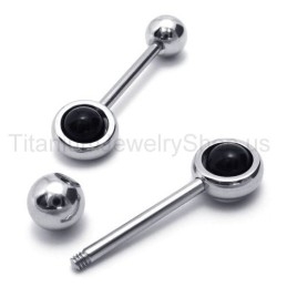 Zilveren Magic Stick Titanium Oorbellen