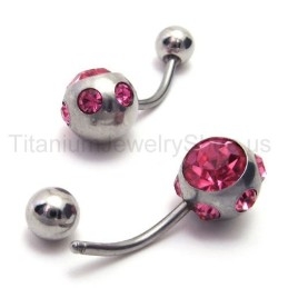 Slanke Titanium Paarse Diamanten Oorbellen