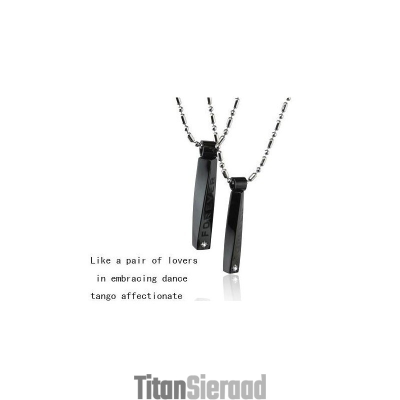 Pure Titanium Lover Couples Hanger Tango Aanhankelijk Pure Titanium Lover Couples Hanger Tango Aanhankelijk