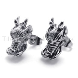 Draak Titanium Oorbellen