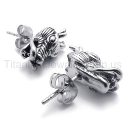 Draak Titanium Oorbellen