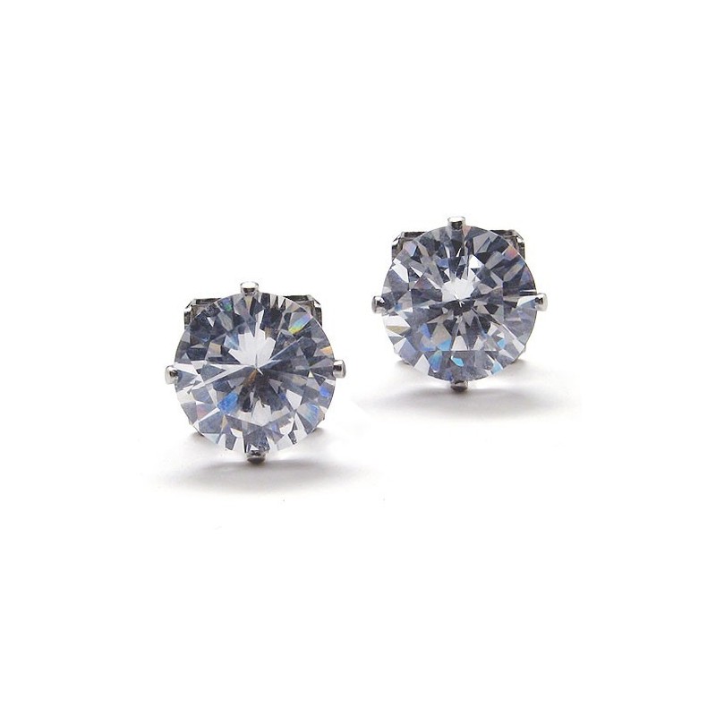 Ingelegde Diamanten Titanium Oorbellen Ingelegde Diamanten Titanium Oorbellen