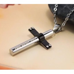 Hangerketting Van Puur Titanium Met Cilinderkruis