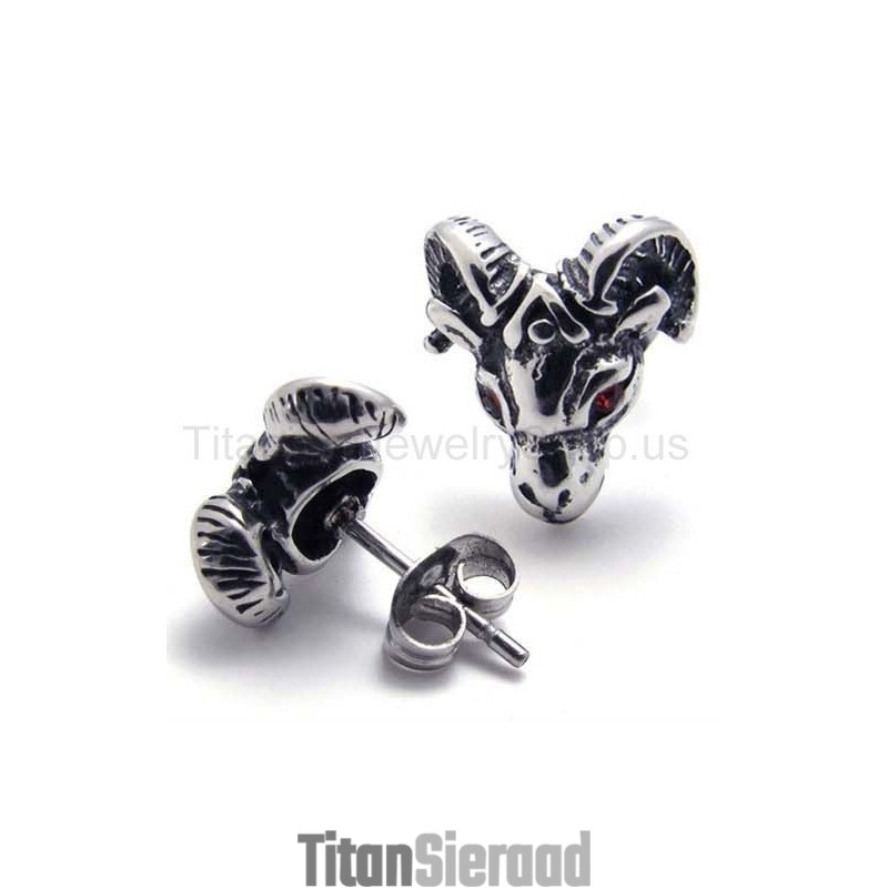 Red Eyes Sheepshead Titanium Oorbellen Red Eyes Sheepshead Titanium Oorbellen