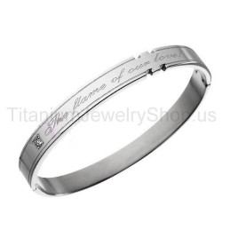 De Vlam Van Onze Liefde Titanium Liefhebbers Armbanden