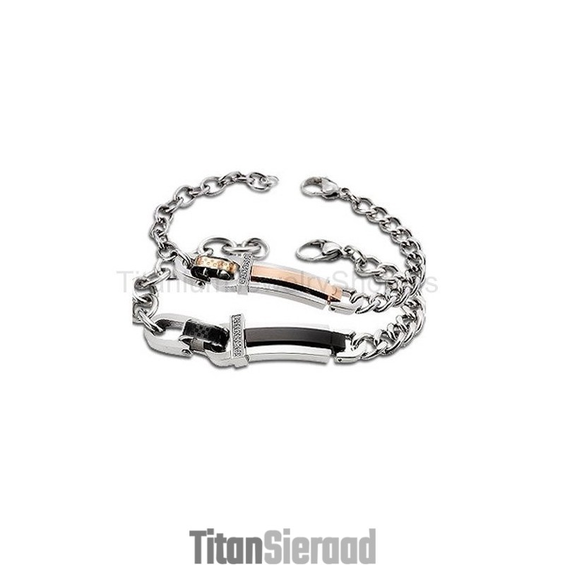 Liefde Voor Altijd Titanium Liefhebbers Armbanden Liefde Voor Altijd Titanium Liefhebbers Armbanden