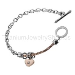 Sweetheart Kabel Titanium Armband