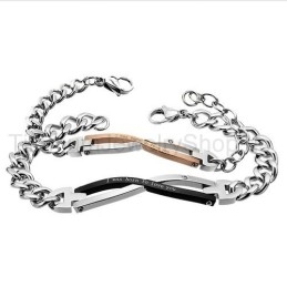 Ik Ben Geboren Om Van Je Te Houden Titanium Lovers-Armbanden