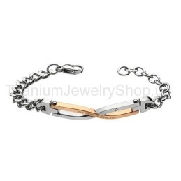 Ik Ben Geboren Om Van Je Te Houden Titanium Lovers-Armbanden
