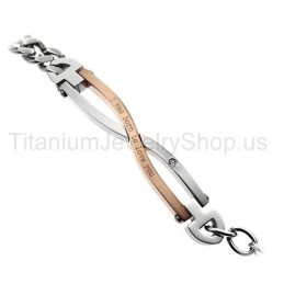Ik Ben Geboren Om Van Je Te Houden Titanium Lovers-Armbanden