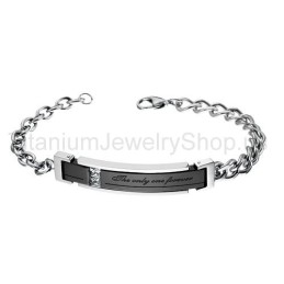 De Only One Forever Titanium Lovers Armbanden