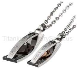 Eeuwige Liefde Titanium Lovers Hangers
