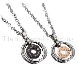 Ik Geef Zoveel Om Jou Titanium Lovers Hangers