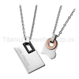 Liefde Voor Altijd Titanium Geliefden Hangers
