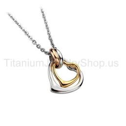 Twee Cirkels Titanium Geliefden Hangers