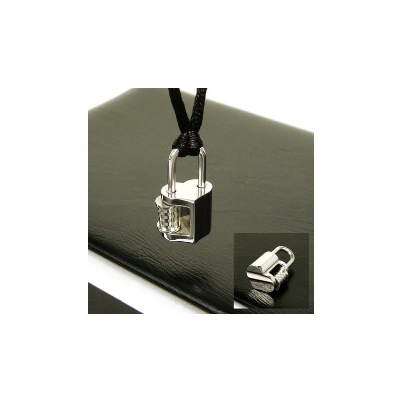Cool Man Love Lock Pure Titanium Hanger Ketting Cool Man Love Lock Pure Titanium Hanger Ketting