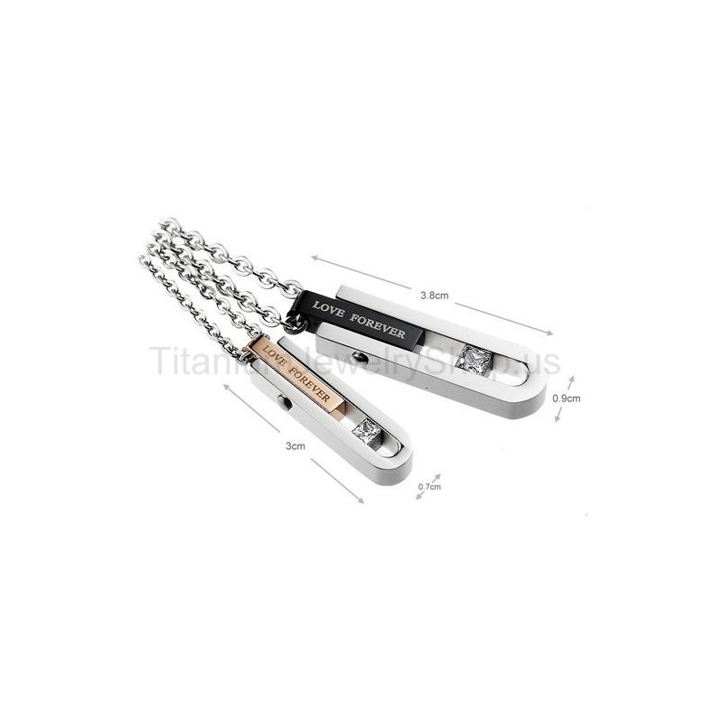 Liefde Voor Altijd Titanium Geliefden Hangers Liefde Voor Altijd Titanium Geliefden Hangers