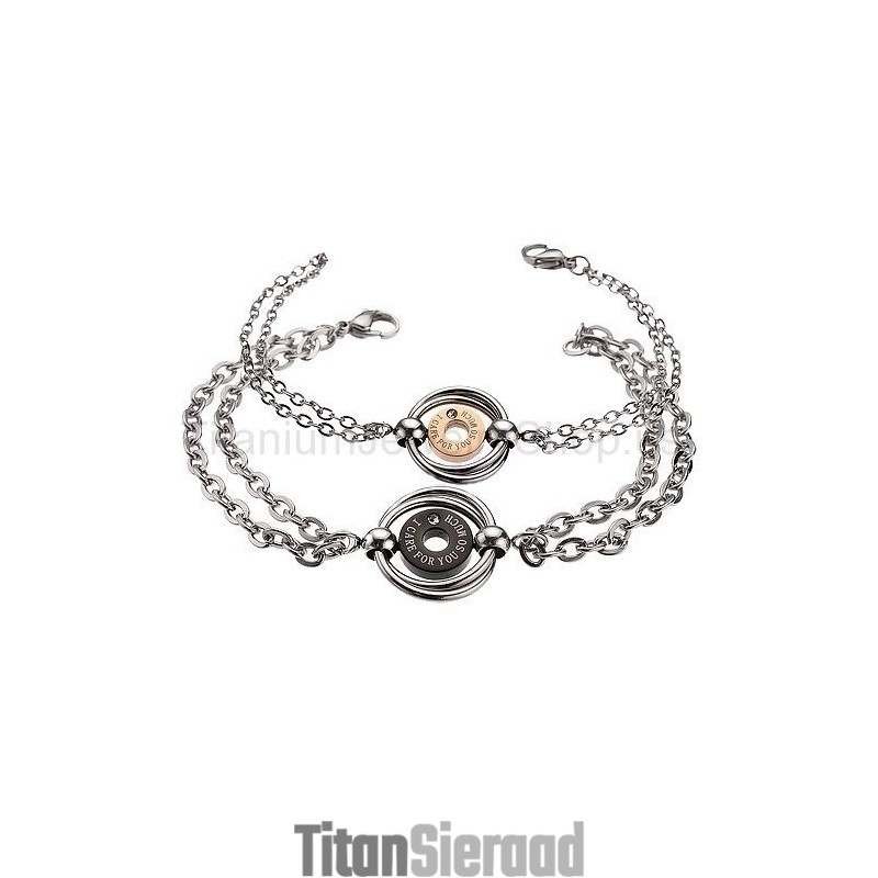 Ik Geef Zoveel Om Jou Titanium Lovers Armbanden
