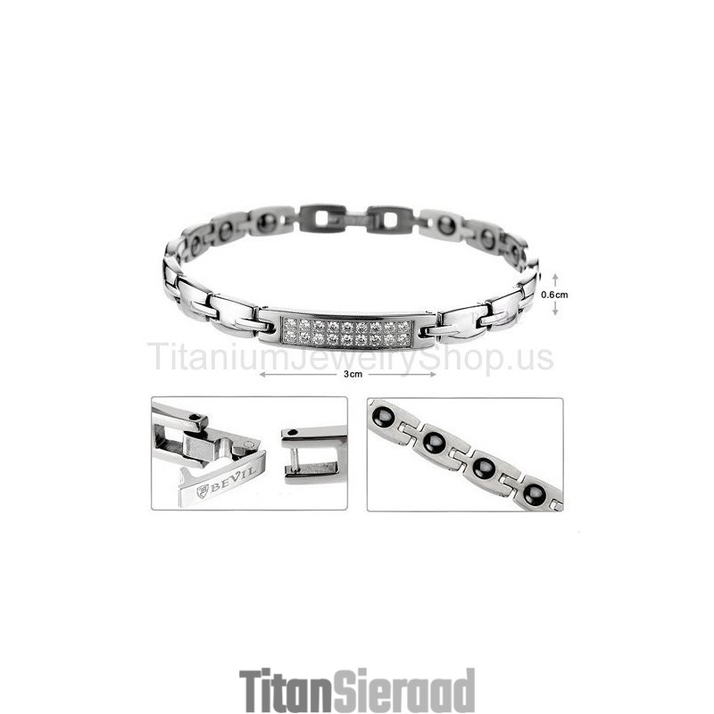 7 Inch Titanium Damesarmband 7 Inch Titanium Damesarmband