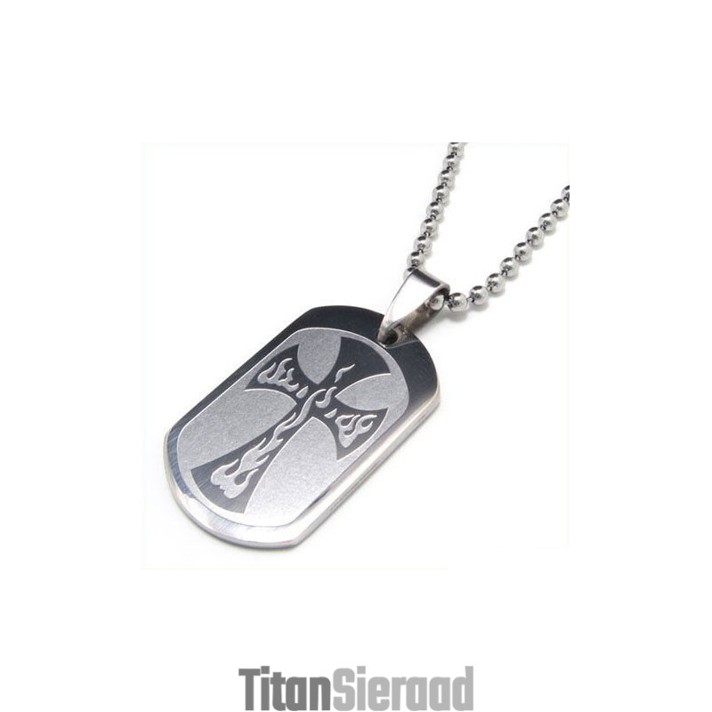 Cool Man Cross Pure Titanium Kettinghanger Cool Man Cross Pure Titanium Kettinghanger