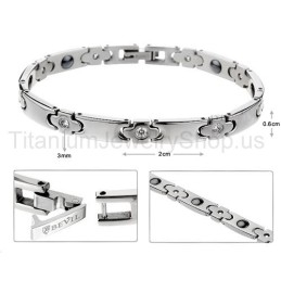 7 Inch Titanium Damesarmband