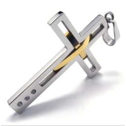 Sutra Man Double Cross Titanium Stalen Hanger