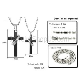 Titanium Kruis Hangers Met Gratis Kettingen 136