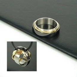 3 Hoop En 3 Kleuren Pure Titanium Kettinghanger Gratis Ketting