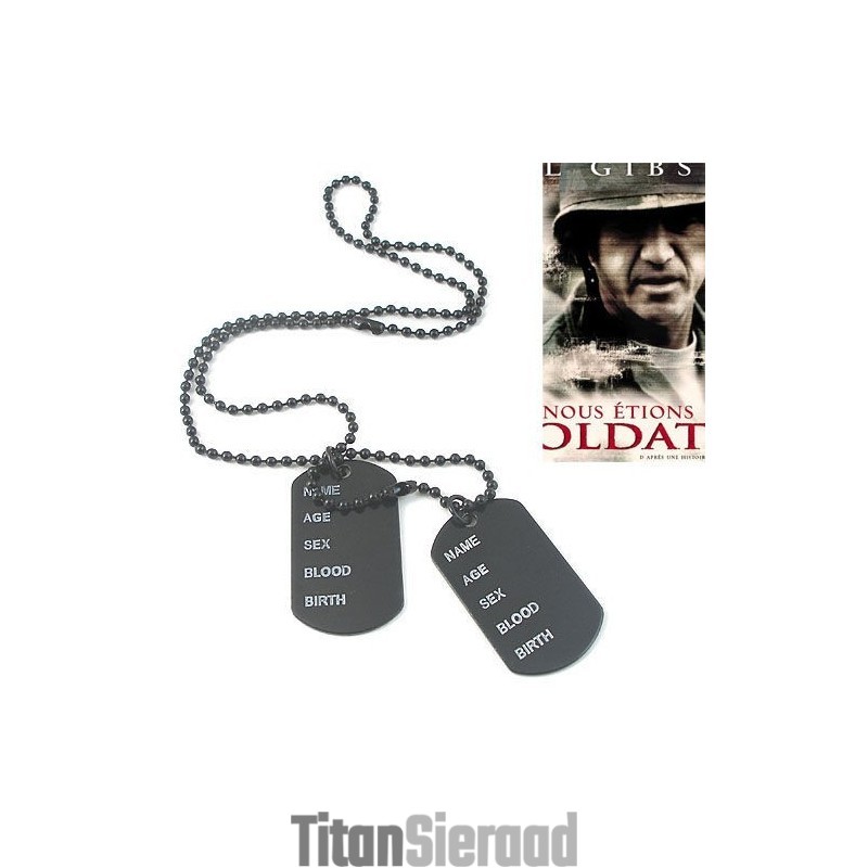 Coole Amerikaanse Soldaat Dog Tag Ketting/Hanger