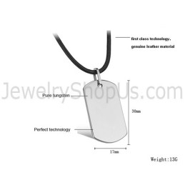 Zilveren Tungsten Tag Hanger C633