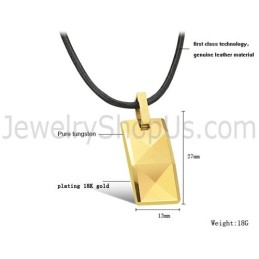 Gouden Wolfraam Hoogglans Hanger C630