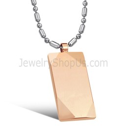 Roségouden Wolfraam Hoogglans Hanger C638