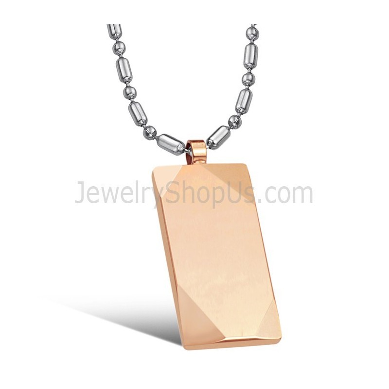 Roségouden Wolfraam Hoogglans Hanger C638