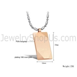Roségouden Wolfraam Hoogglans Hanger C638