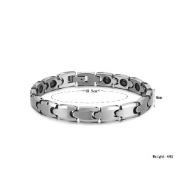 Hoogglanzende Wolfraam Magnetische Energie Gezondheidsarmband C945