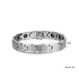 Hoogglanzende Wolfraam Magnetische Energie Gezondheidsarmband C945