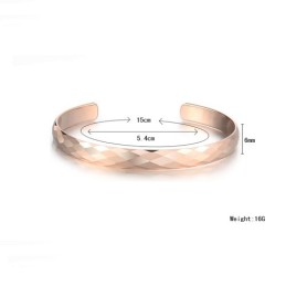 Tungsten Rosegoud Hoogglans Bangle C895