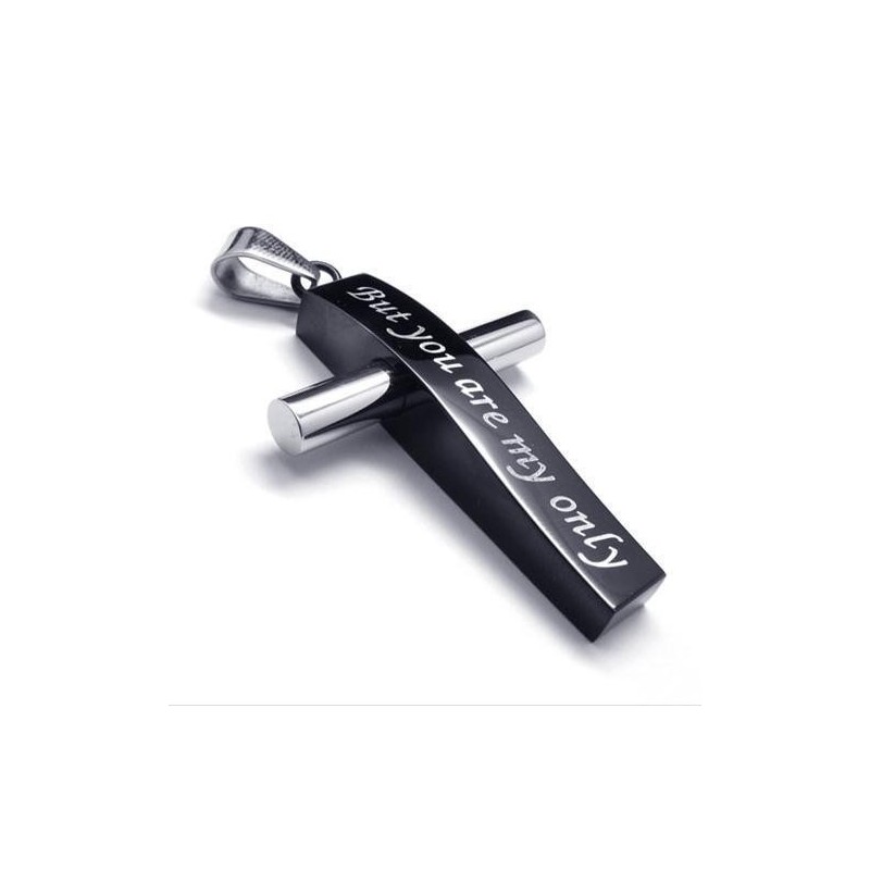Titanium Stalen Kruishanger Ketting Voor Heren Titanium Stalen Kruishanger Ketting Voor Heren