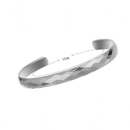 Wolfraam Zilveren Hoogglans Bangle C897