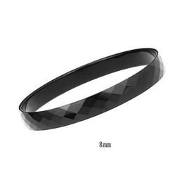 Zwarte Wolfraam Hoogglans Armband C888