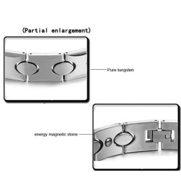Tungsten Zilveren Armband Met Energie Magnetische Steen C944