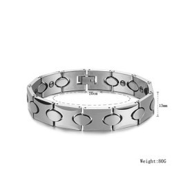 Tungsten Zilveren Armband Met Energie Magnetische Steen C944