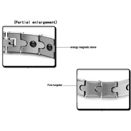 Tungsten Wheat Link Magnetische Energie Gezondheidsarmband C440