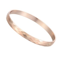 Tungsten Rosegoud Hoogglans Bangle C892
