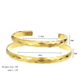 Hoogglans Wolfraamgouden Armband Met Ingewikkeld, Veelzijdig Ontwerp, Paar Armbanden C893