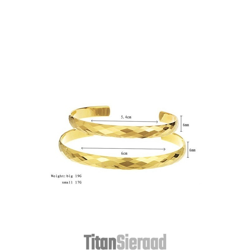 Hoogglans Wolfraamgouden Armband Met Ingewikkeld, Veelzijdig Ontwerp, Paar Armbanden C893