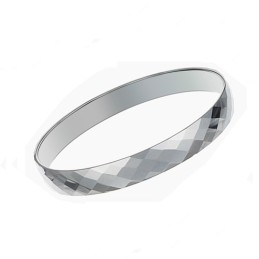 Zilveren Tungsten Hoogglans Koppel Bangles C890