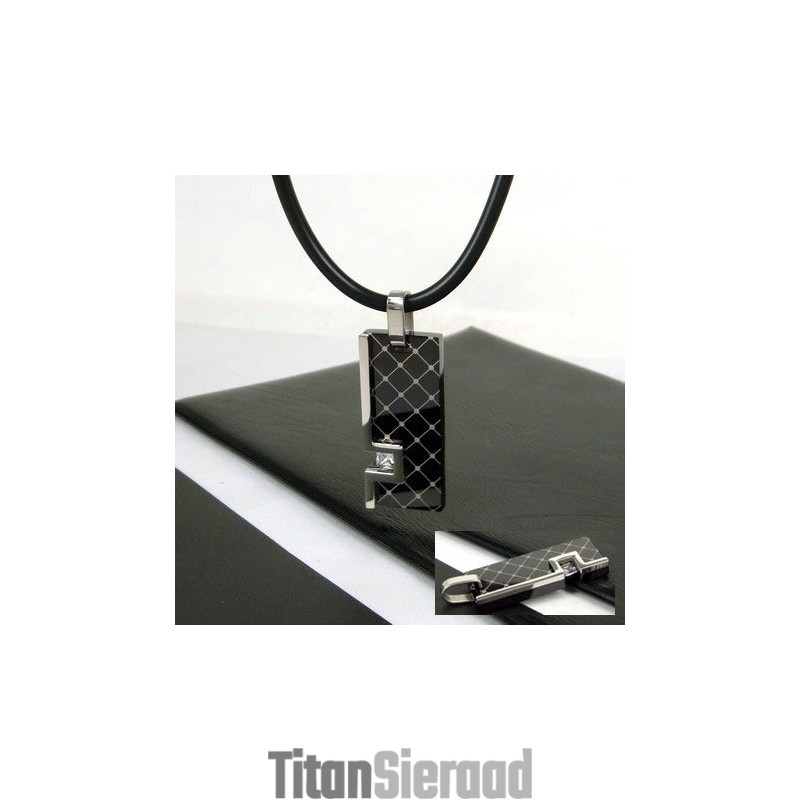 Unieke Heren Edelsteen Puur Titanium Ketting Hanger Cadeau Unieke Heren Edelsteen Puur Titanium Ketting Hanger Cadeau